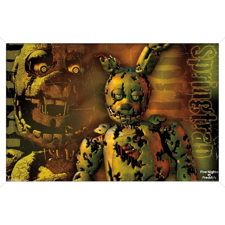 Five Nights at Freddy's - Springtrap Wall Poster, 14.725 x 22.375, Framed  