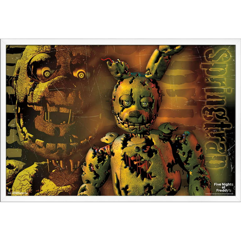 Five Nights at Freddy's: Security Breach - Group Wall Poster, 22.375 x  34, Framed 