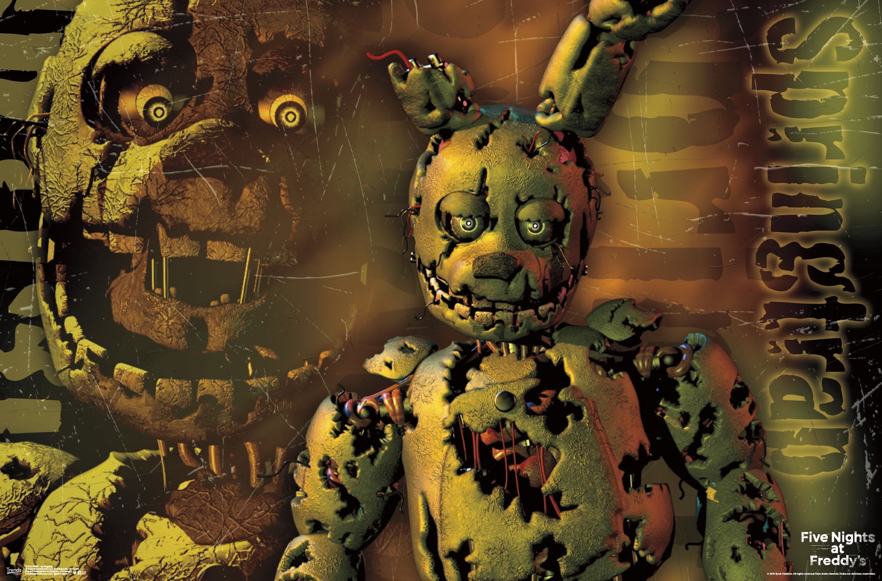 Five Nights at Freddy's - Springtrap Wall Poster, 22.375 x 34