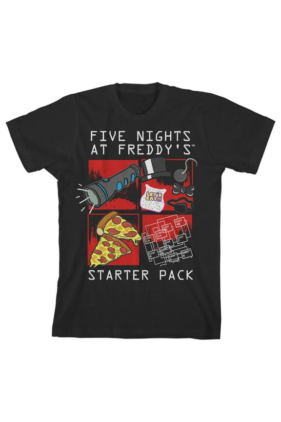 Starter Pack Boy's Black T-shirt-S