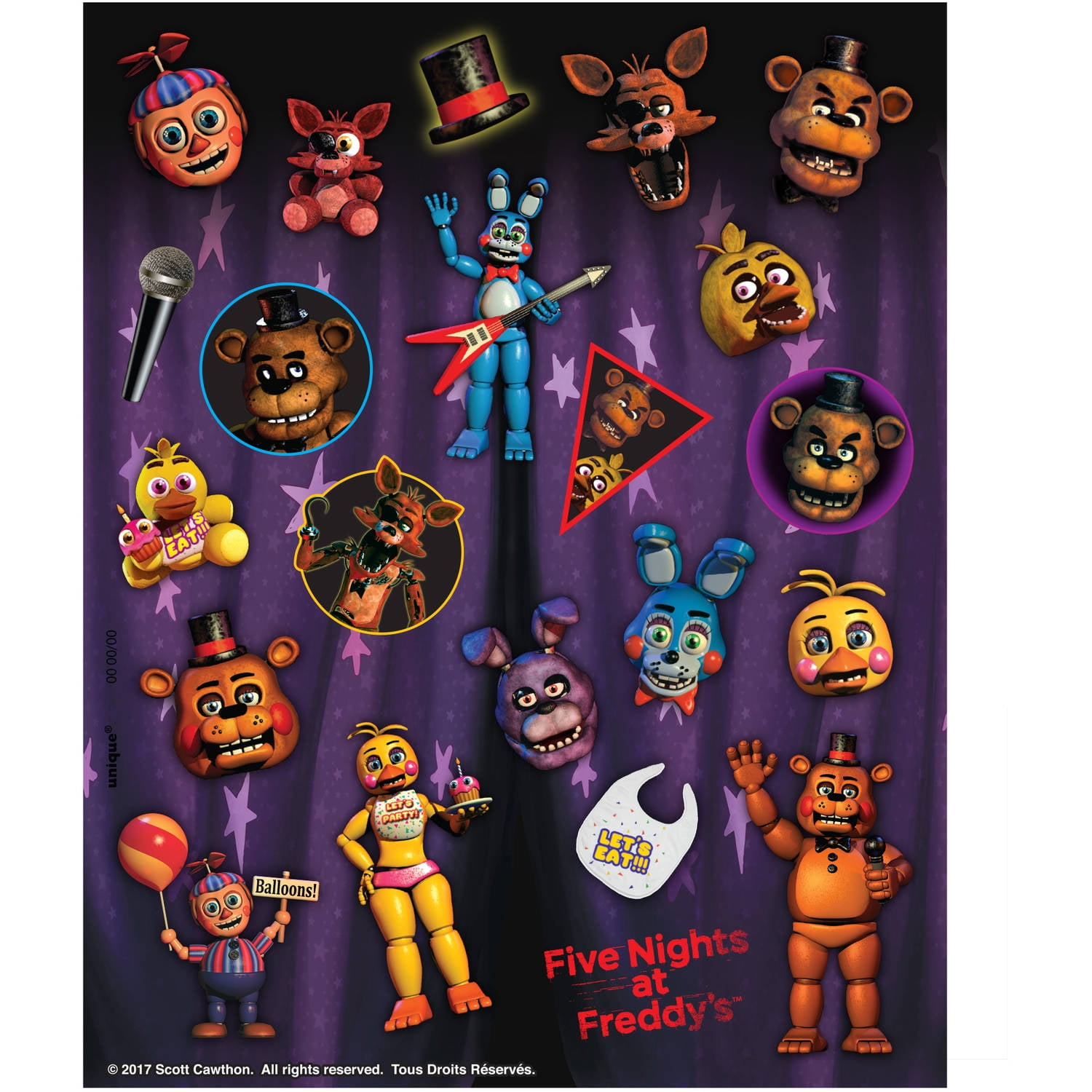 Five night at freddys sticker foxy baby foxy FNAF Sticker for