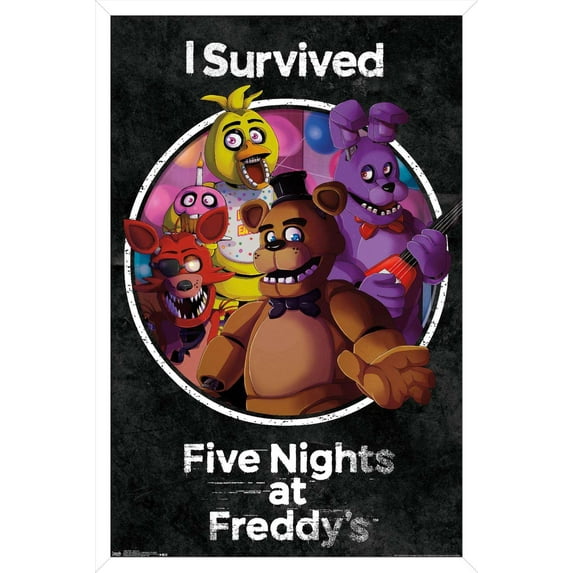 Five Nights at Freddy's - SurVived Wall Poster, 14.725" x 22.375", Framed