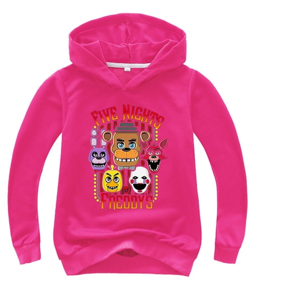 Five Nights at Freddy's Sweatshirts Hooded-Lightweight Casual Long Sleeve Pullover Hooded for Boys Girls