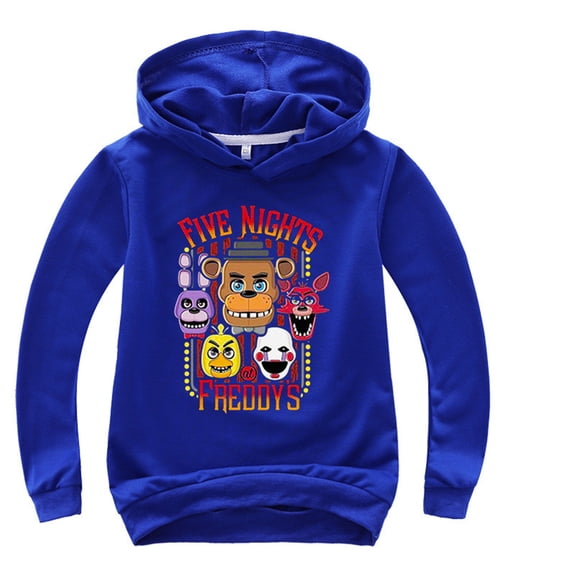 Five Nights at Freddy's Sweatshirts Hooded-Lightweight Casual Long Sleeve Pullover Hooded for Boys Girls