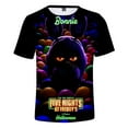 thumbnail image 1 of Five Nights at Freddy's Tee Unisex Fashion Halloween Cartoon Crewneck Short Sleeve T-shirt, 1 of 3