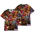 thumbnail image 1 of Five Nights at Freddy's Tee Women Men Fashion Cartoon Crewneck Short Sleeve T-shirt Game Merch, 1 of 3