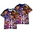 thumbnail image 1 of Five Nights at Freddy's Tee Women Men Fashion Cartoon Crewneck Short Sleeve T-shirt Game Merch, 1 of 3