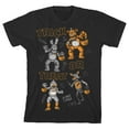 thumbnail image 1 of Five Nights at Freddy's Trick or Treat Boy's Black T-shirt-S, 1 of 4
