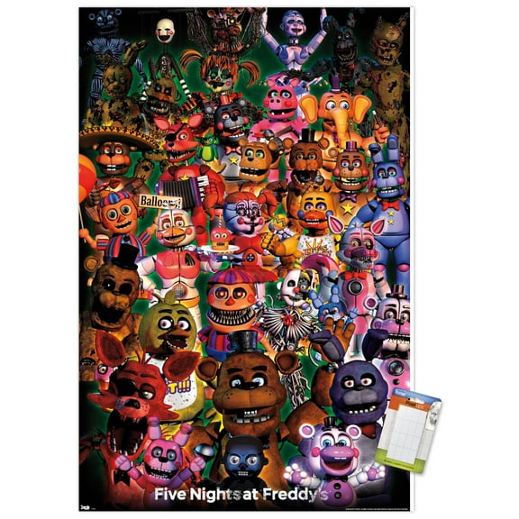 Five Nights at Freddy's - Ultimate Group Wall Poster, 14.725" x 22.375"