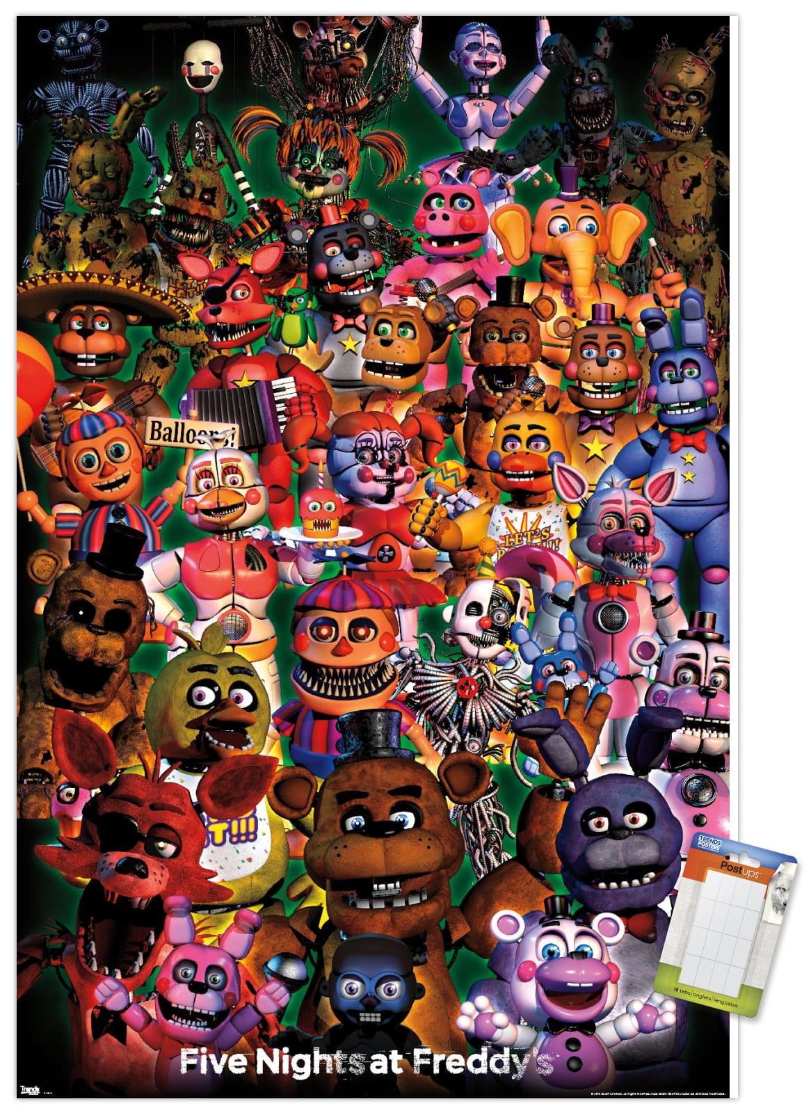 Five Nights at Freddy's - Ultimate Group Wall Poster, 22.375" x 34"