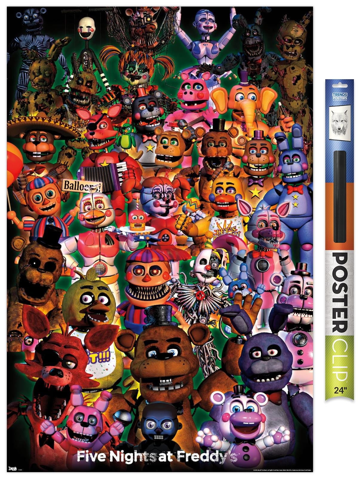 Five Nights at Freddy's - Ultimate Group Wall Poster, 22.375
