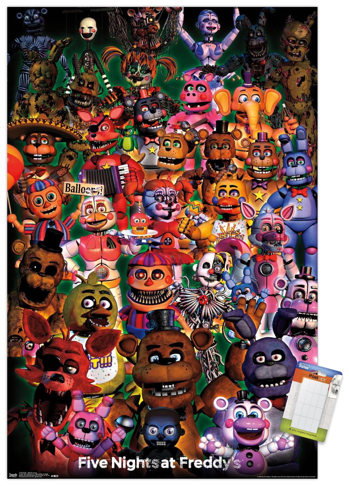 Five Nights at Freddy's - Ultimate Group Wall Poster, 22.375" x 34"
