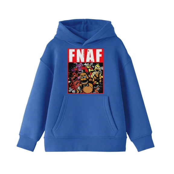 Five Nights at Freddy's Wall Break Boy's Royal Blue Sweatshirt-Medium
