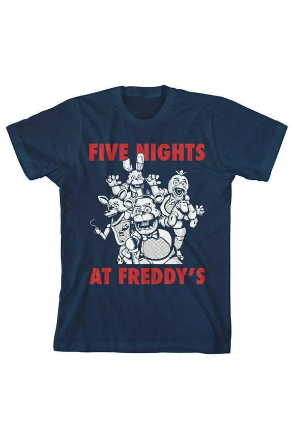 Youth Boy's Navy-Blue T-Shirt-Medium