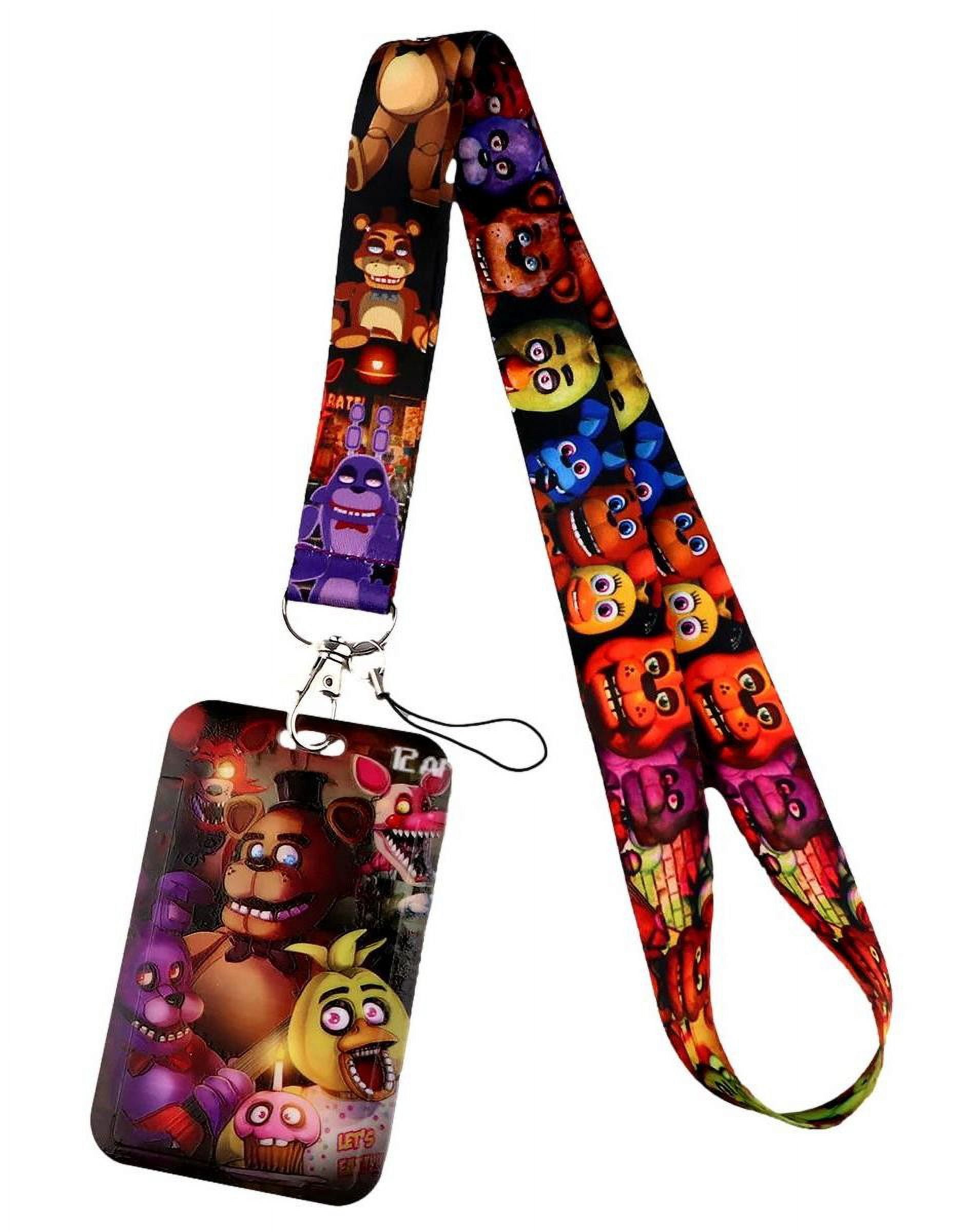 Five Nights at Freddys AOP Lanyard ID Holder Keychain
