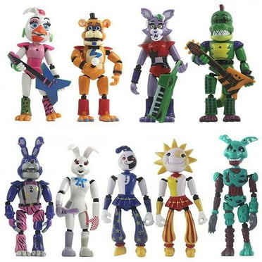 Five Nights at Freddys Action Figures,5 Ninghts At Freddys FNAF Toys,Christmas Security Breach Series Action Figures Gift for Kids