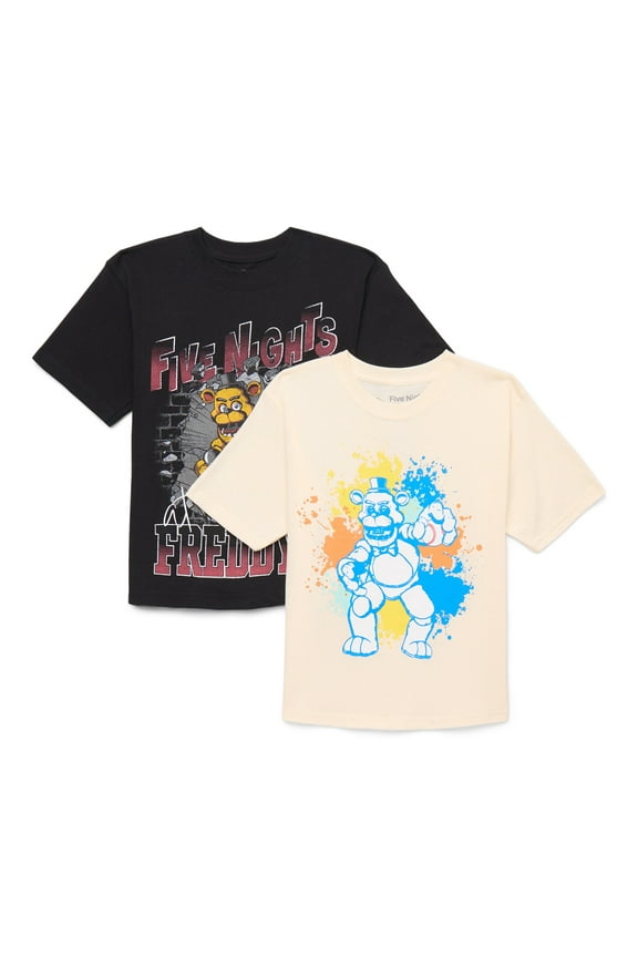 Boys Graphic Tees with Short Sleeves, 2-Pack, Sizes XS-2XL