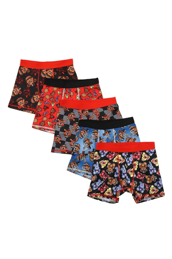 Horror Video Game Youth Boys Underwear 5pk Boys Boxer Briefs Set- Size 6