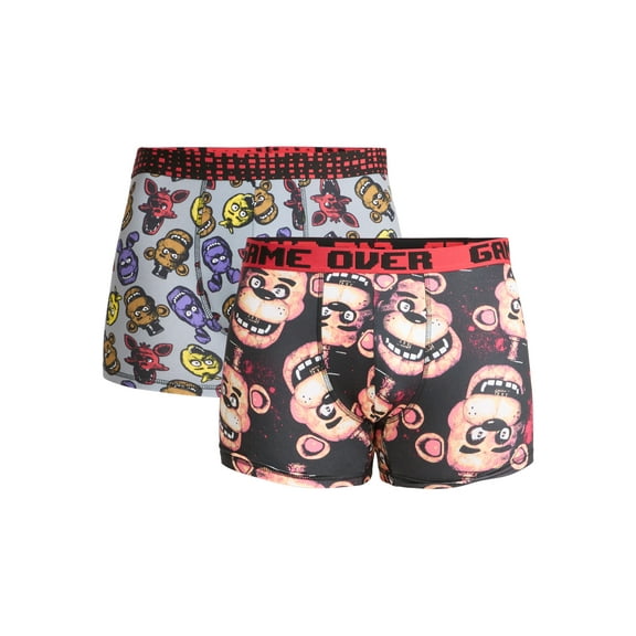 Five Nights at Freddy’s Men's Boxer Briefs, 2-Pack, Sizes S-2XL