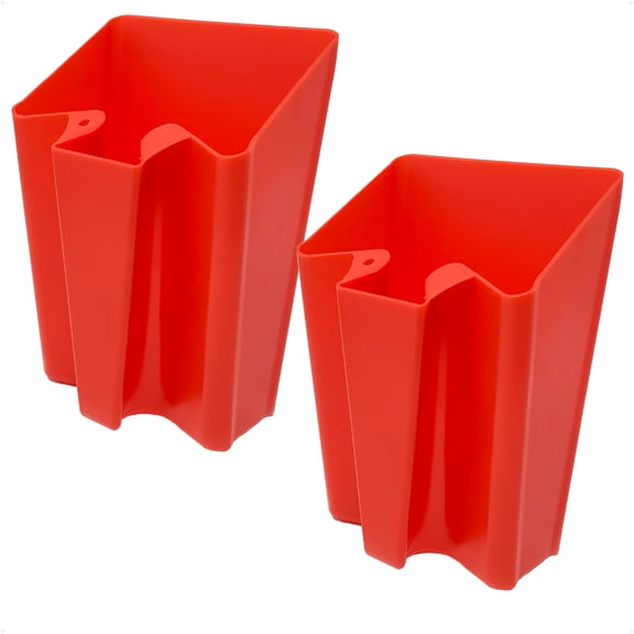 Five Oceans 1 Liter (1 qt) Red Marine Scoop Bailer Hand Water Bailer for Optimist Dinghies, Small Sailboats & Kayaks, 2-Pack FO2149-M2