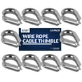 thumbnail image 1 of Five Oceans 10-Pack Stainless Steel Thimble for 3/16-Inch Wire Rope Cable - FO1383-M10, 1 of 9