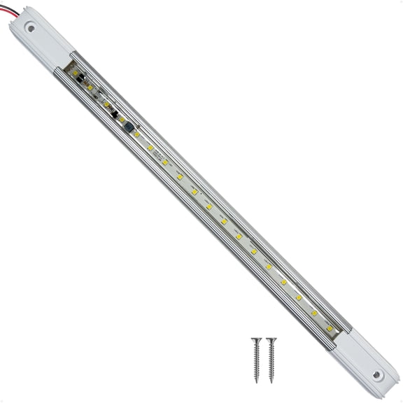 Five Oceans 15" LED Strip Light 12V/24V  RV Interior Lighting, Boat, Camper & Marine Applications, 9W Natural White, Durable Aluminum Housing, Waterproof & Energy Efficient - FO5000