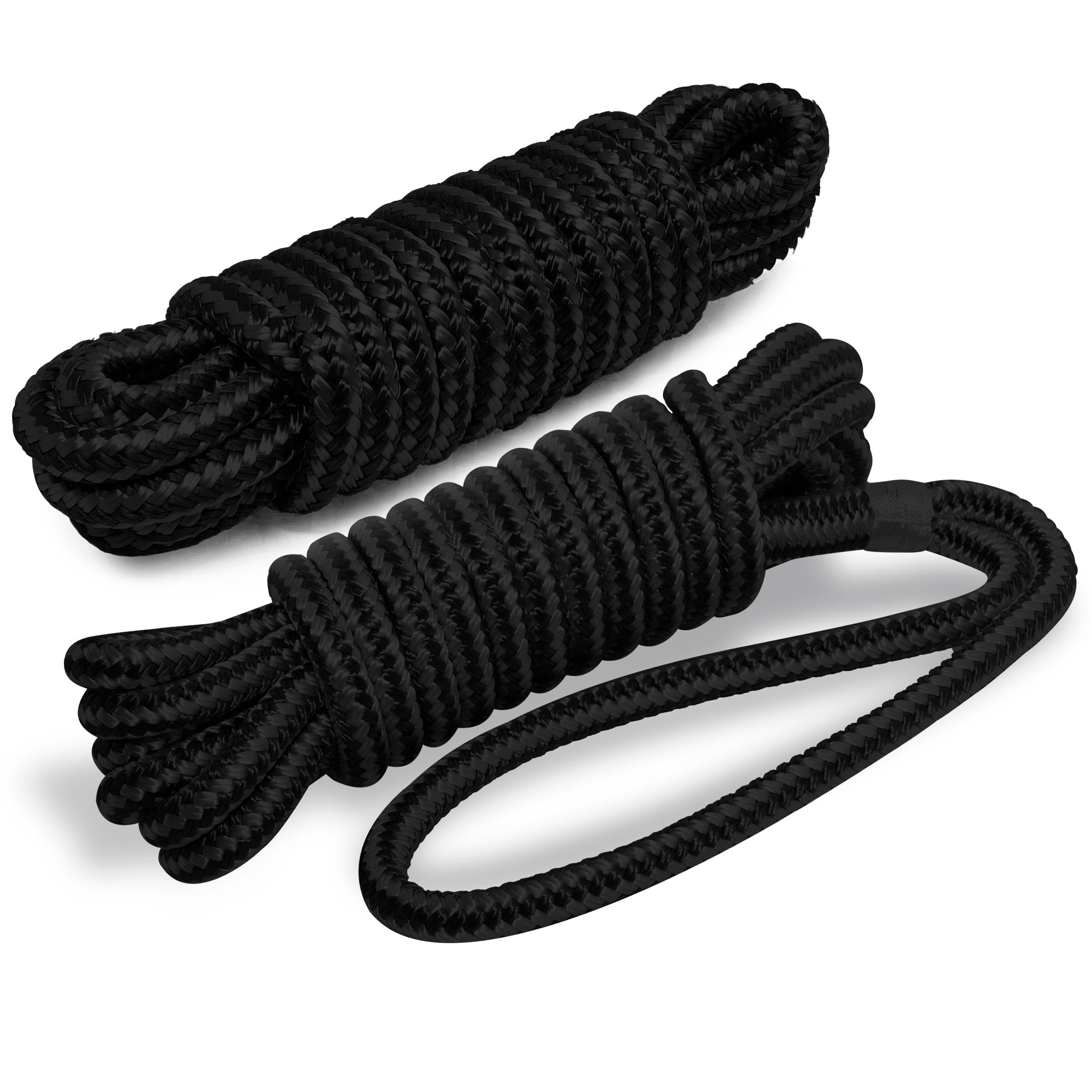 Five Oceans 2Pack 3/8" x 15' Dock Lines, Boat Rope, Boat Ropes for