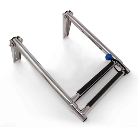 Five Oceans 2 Step Boat Ladder, Over Platform Telescoping Boat Ladders, Boat Swim Ladder, Boat Boarding Ladder, 316 Stainless Steel for Pontoon, Fishing Boat, Bass Boat, Sport Boat, Sailboat - FO4501
