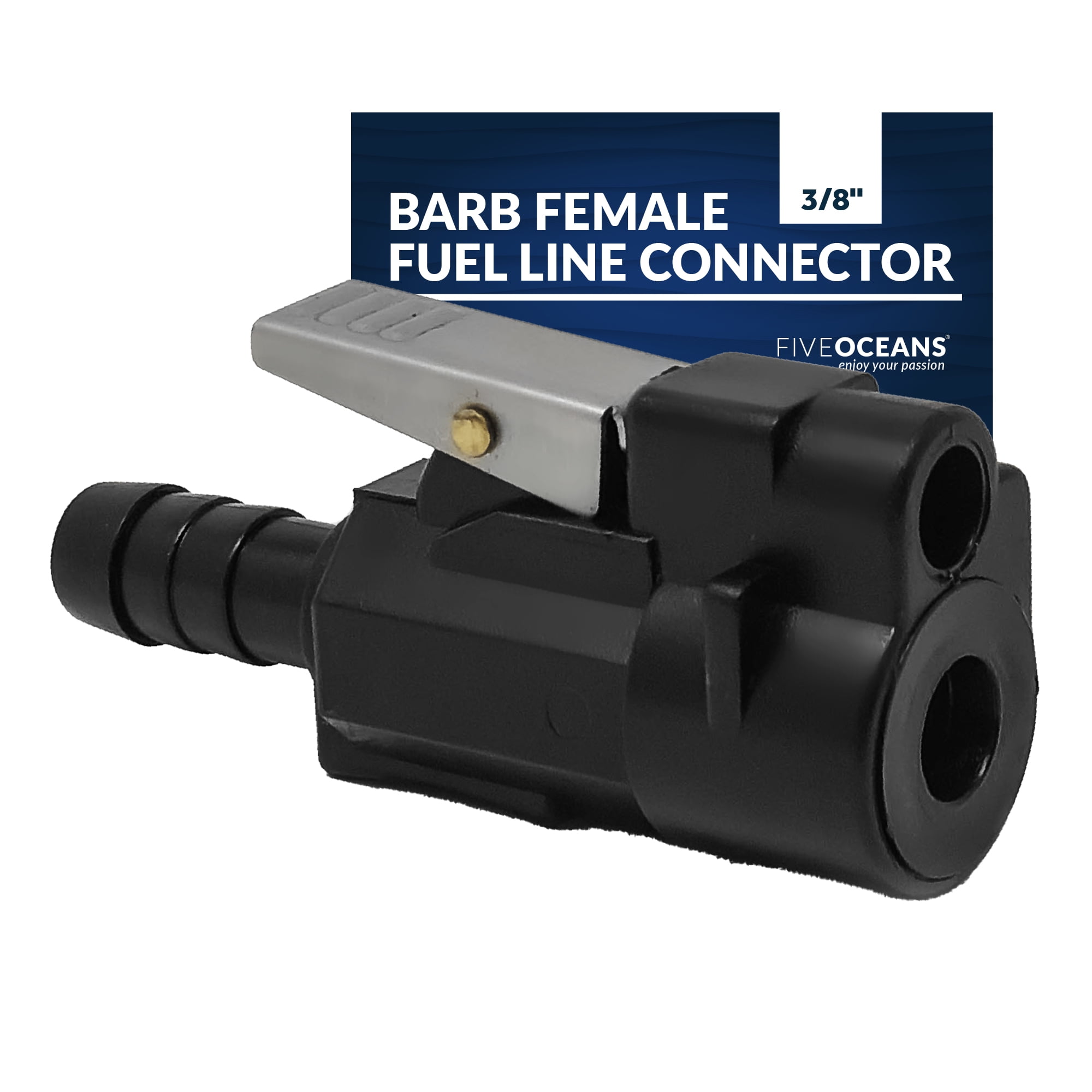 Five Oceans 3/8 Barb Female Fuel Line Quick Connector for Yamaha