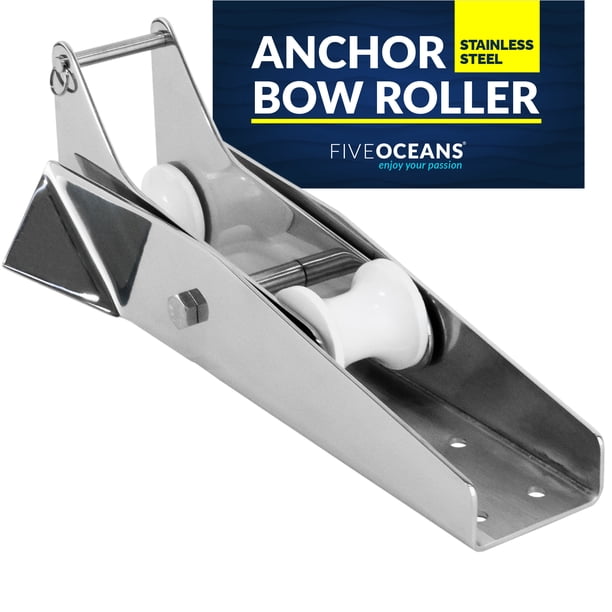Five Oceans 316 Stainless Steel Anchor Roller, Hinged Self-Launching ...
