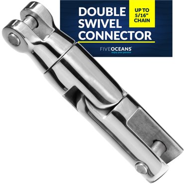MARINENOW Steel Directional Double Anchor Swivel Connector