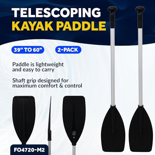 Five Oceans 4-Feet Canoe Paddle - Boat Paddle, T-Handle Oar Paddle for Canoe, Kayak and Small Boats Corrosion-Resistant Floating Boat Paddles Marine-Grade Aluminum Heavy-Duty Shaft