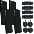 thumbnail image 1 of Five Oceans 4-Pack Flat Boat Fender Kit, Includes 24" x 6-7/8" x 2-1/2" Black Fenders, Ropes Lines 3/8-Inch x 5-Ft, and Dock Lines 1/2" x 15' - FO4682-C2, 1 of 8