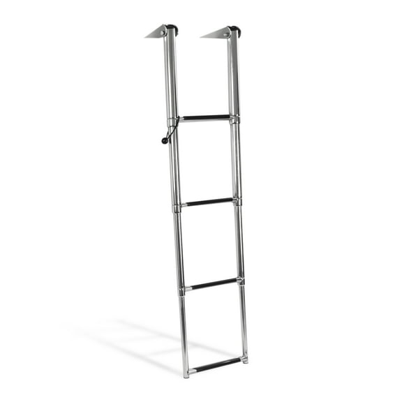 Five Oceans 4 Step Boat Ladder, Over Platform Telescoping Boat Ladders, Boat Swim Ladder, Boat Boarding Ladder, 316 Stainless Steel for Pontoon, Fishing Boat, Bass Boat, Sport Boat, Sailboat - FO4503