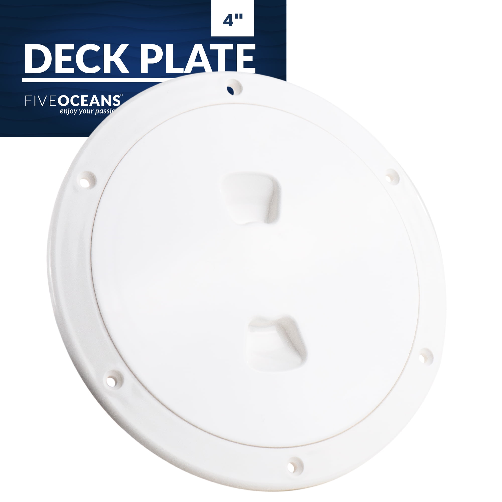 Five Oceans 5" Boat Hatch, Marine Access Hatch, Round Inspection Deck