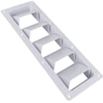 thumbnail image 1 of Five Oceans 5-Slotted Louvered Ventilators, 13-1/4-Inch x 4-3/4-Inch, White ABS Plastic - FO106, 1 of 7