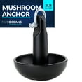 Five Oceans 5Lb Boat Anchor, Mushroom Anchor, Black PVC Vinyl Coating