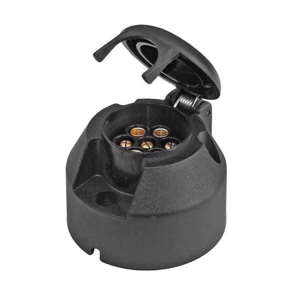 Five Oceans 7-Way Round Trailer Socket - FO2355