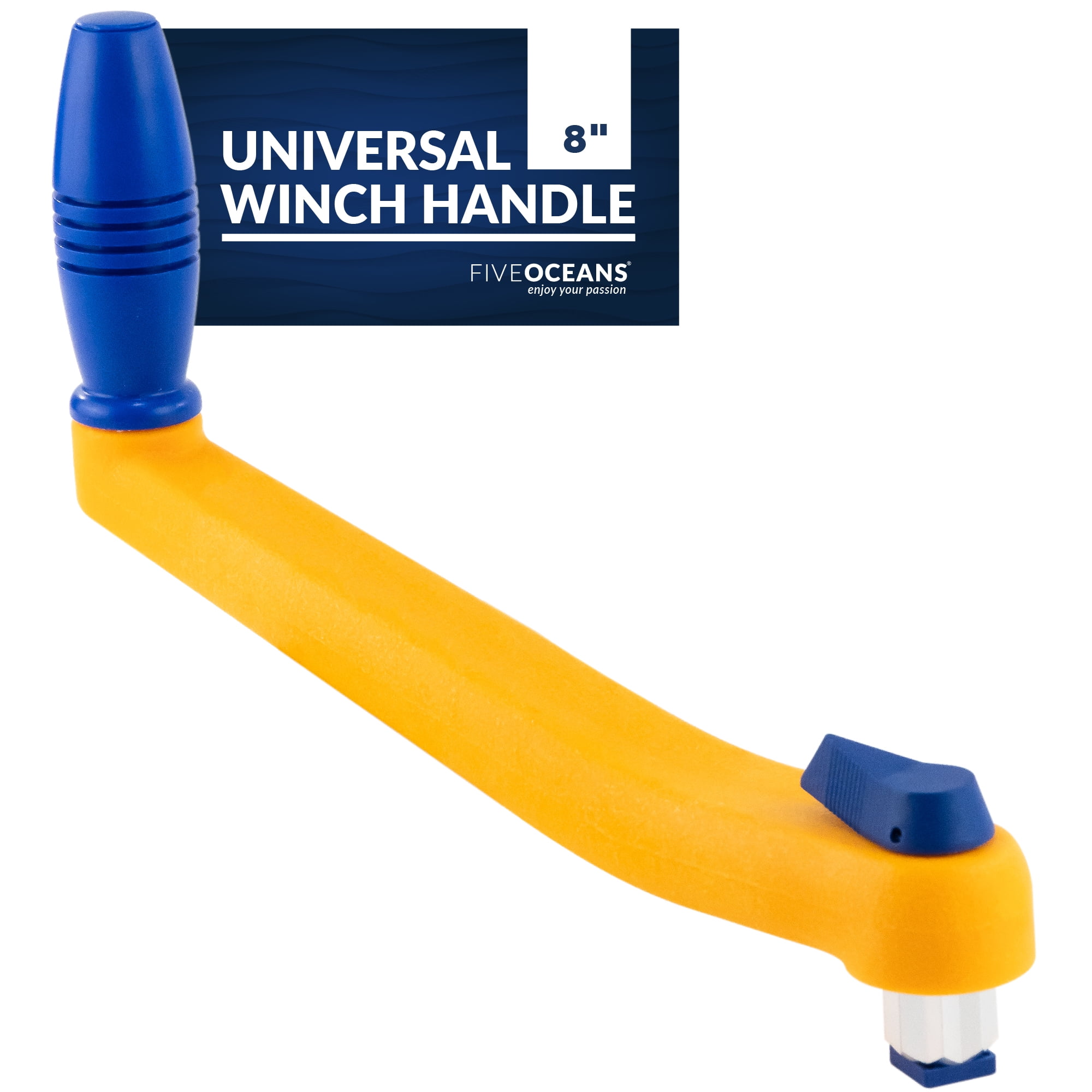Five Oceans 8" Sailboat Winch Handle, Universal Floating Winch Handle