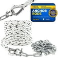 Five Oceans Anchor Rode Nylon 3 Strand with Hot-Dipped Galvanized Steel ...