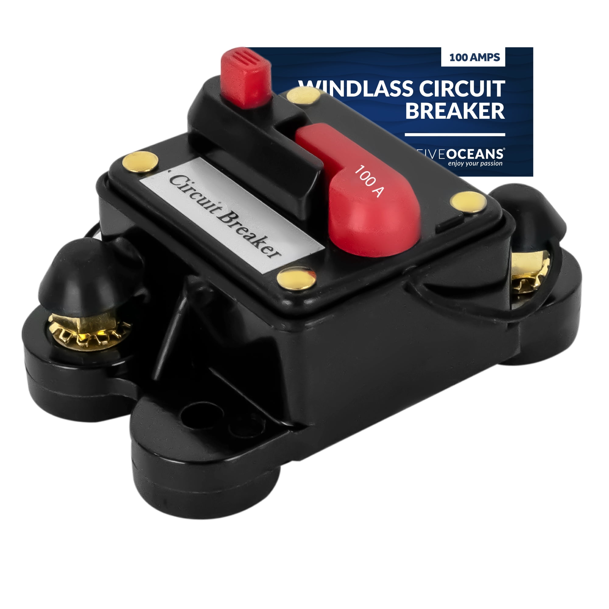 Five Oceans Anchor Windlass Circuit Breaker with Manual Reset Button