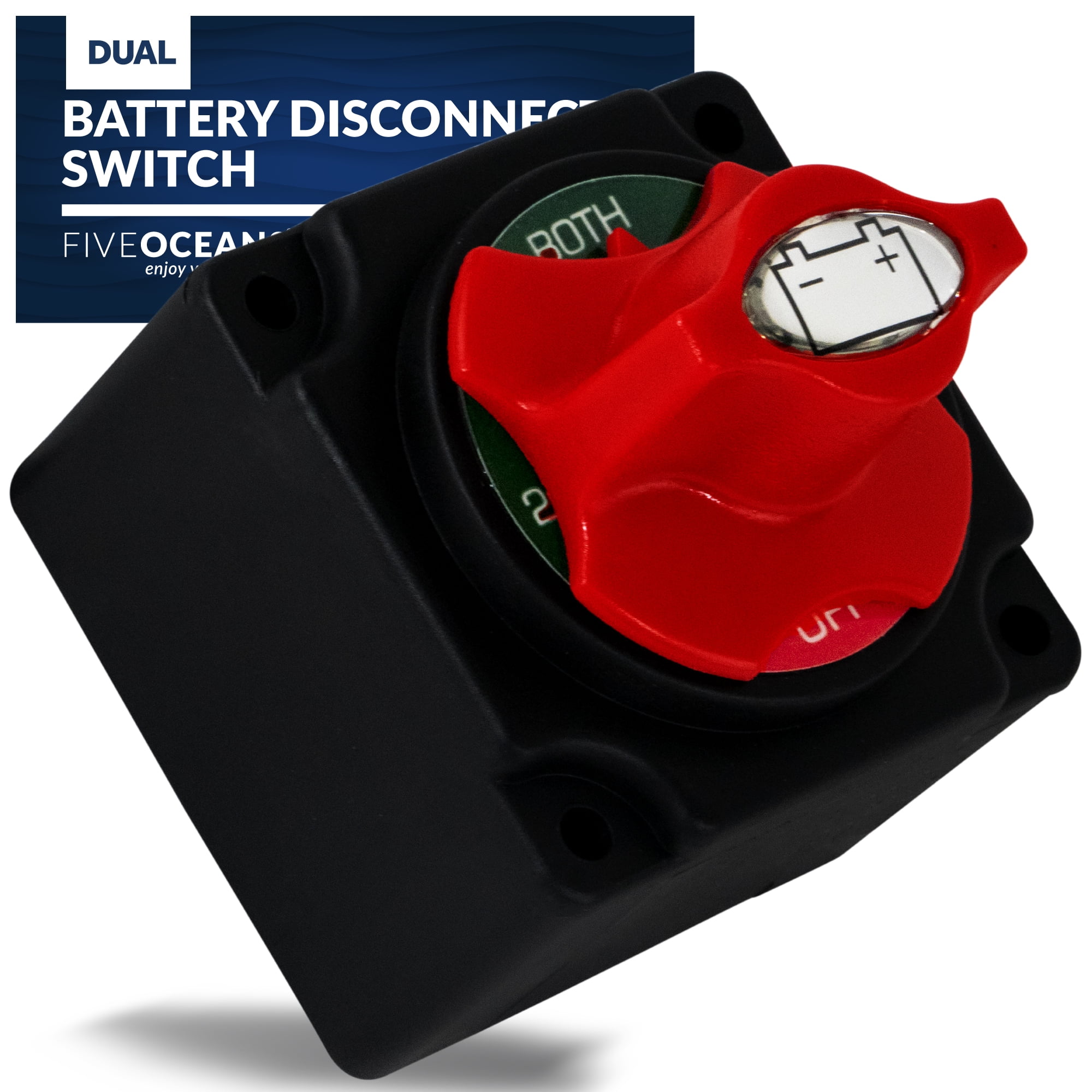 Five Oceans Battery Disconnect Switch, Marine Dual Battery Switch Off1