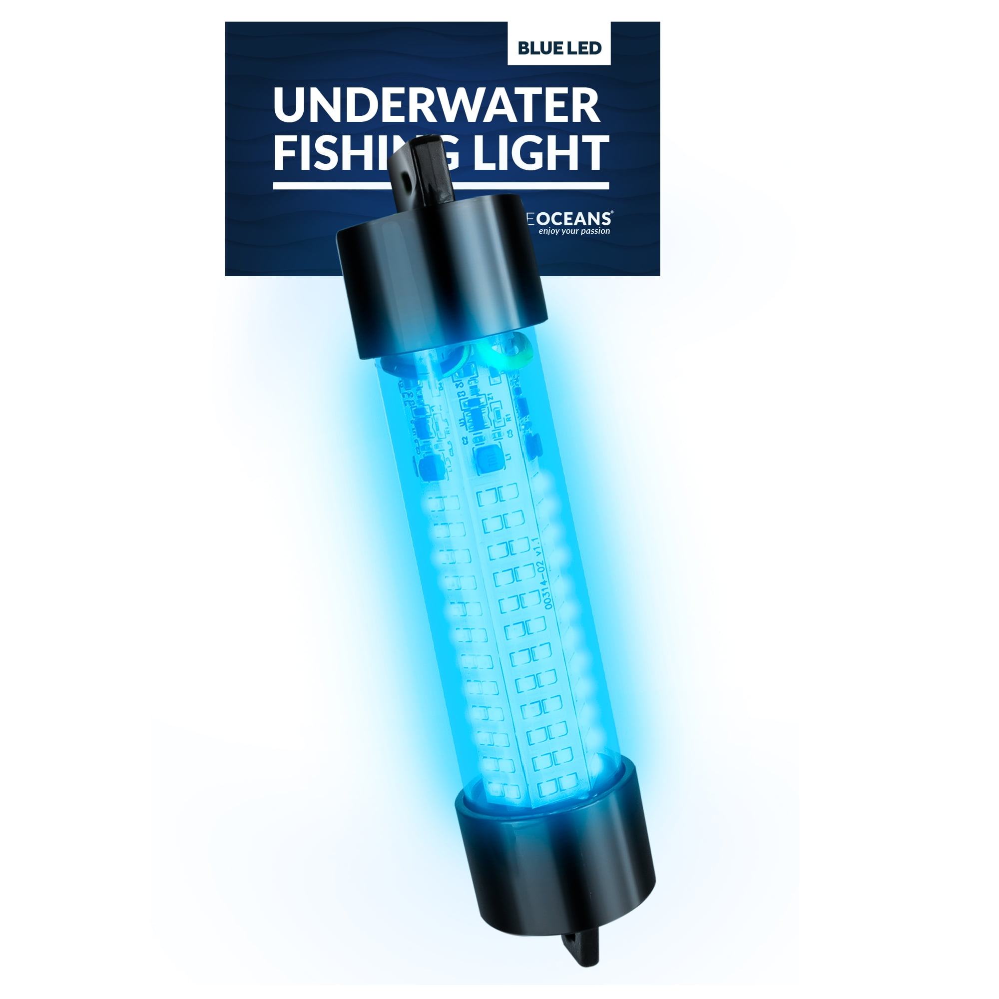 LoyGkgas New Fishing Pole Light USB Night Fishing Light Rod Tip LED Tackle  Accessories (Blue) 