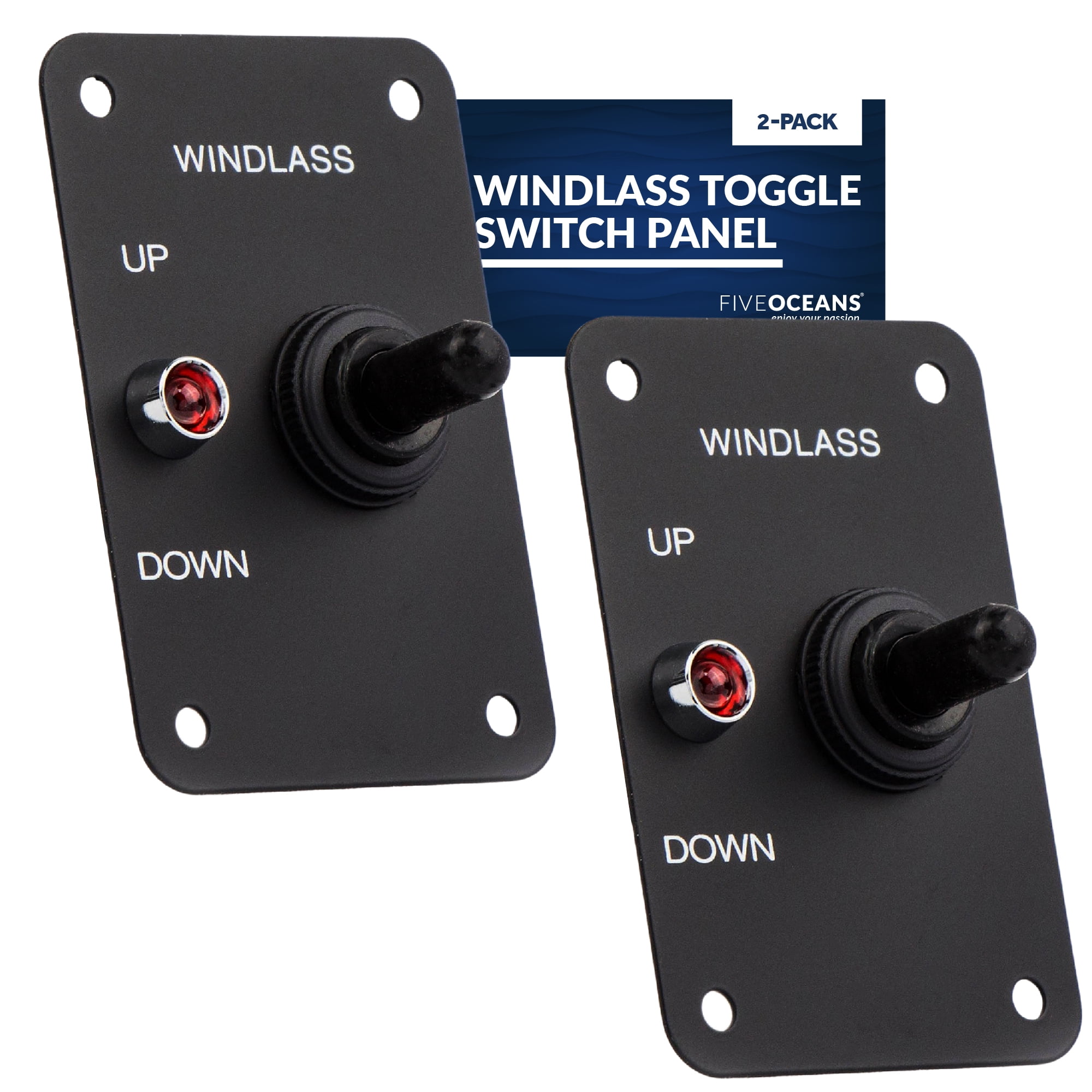 Five Oceans Boat Anchor Windlass Toggle Switch, 2Pack Controlling Up