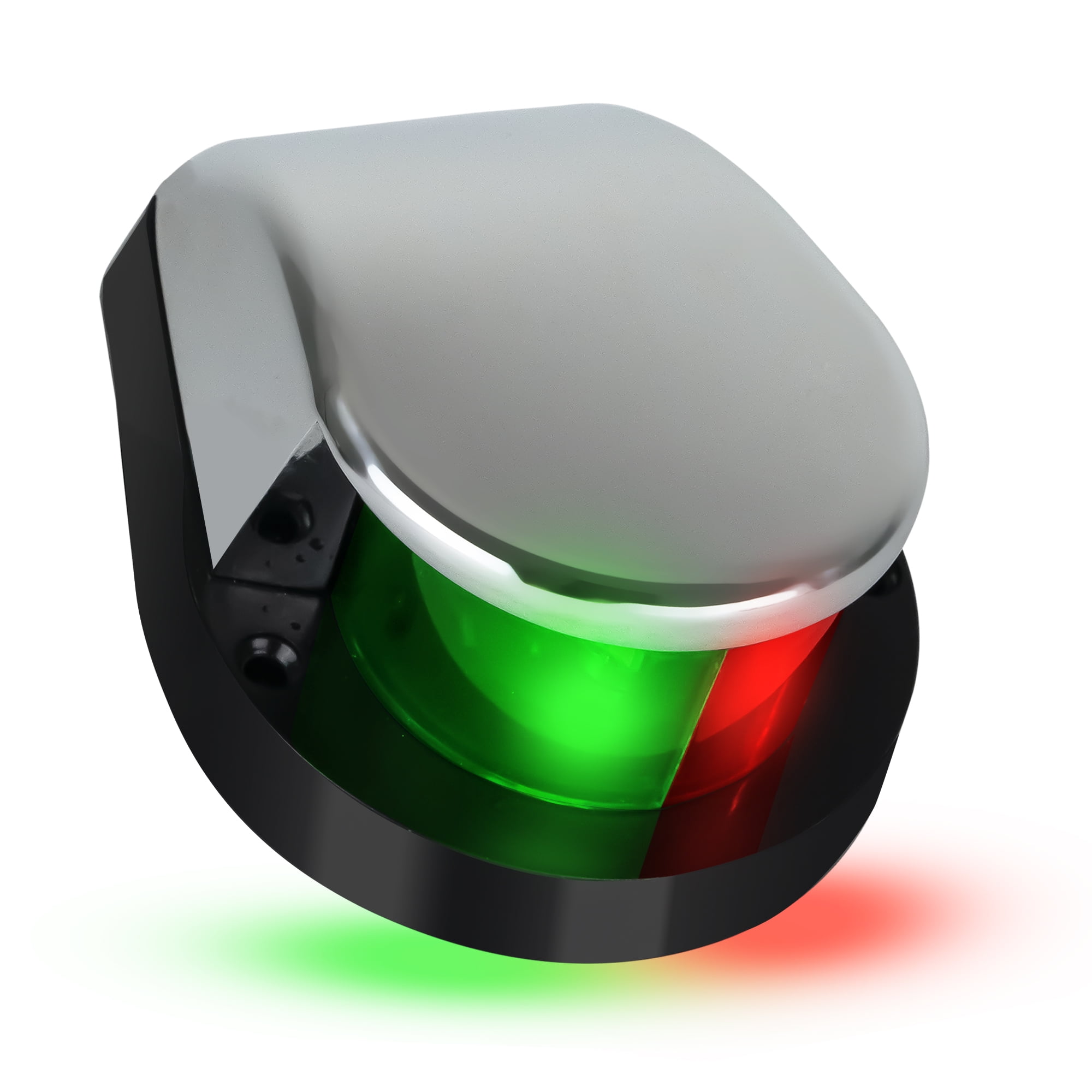 Five Oceans Boat Navigation Lights - LED Bow Light, Navigation Lights for Boats LED Red and Green, Boat Lights Navigation Horizontal Mount Bi-Color Light, 12V, USCG Rules 2NM - FO4429
