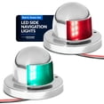 thumbnail image 1 of Five Oceans Boat Navigation Lights - LED Bow Light, Navigation Lights for Boats LED Red and Green, Boat Lights Navigation Horizontal Mount Sidelight, 12V, USCG Rules 2NM - FO4431-C1, 1 of 9