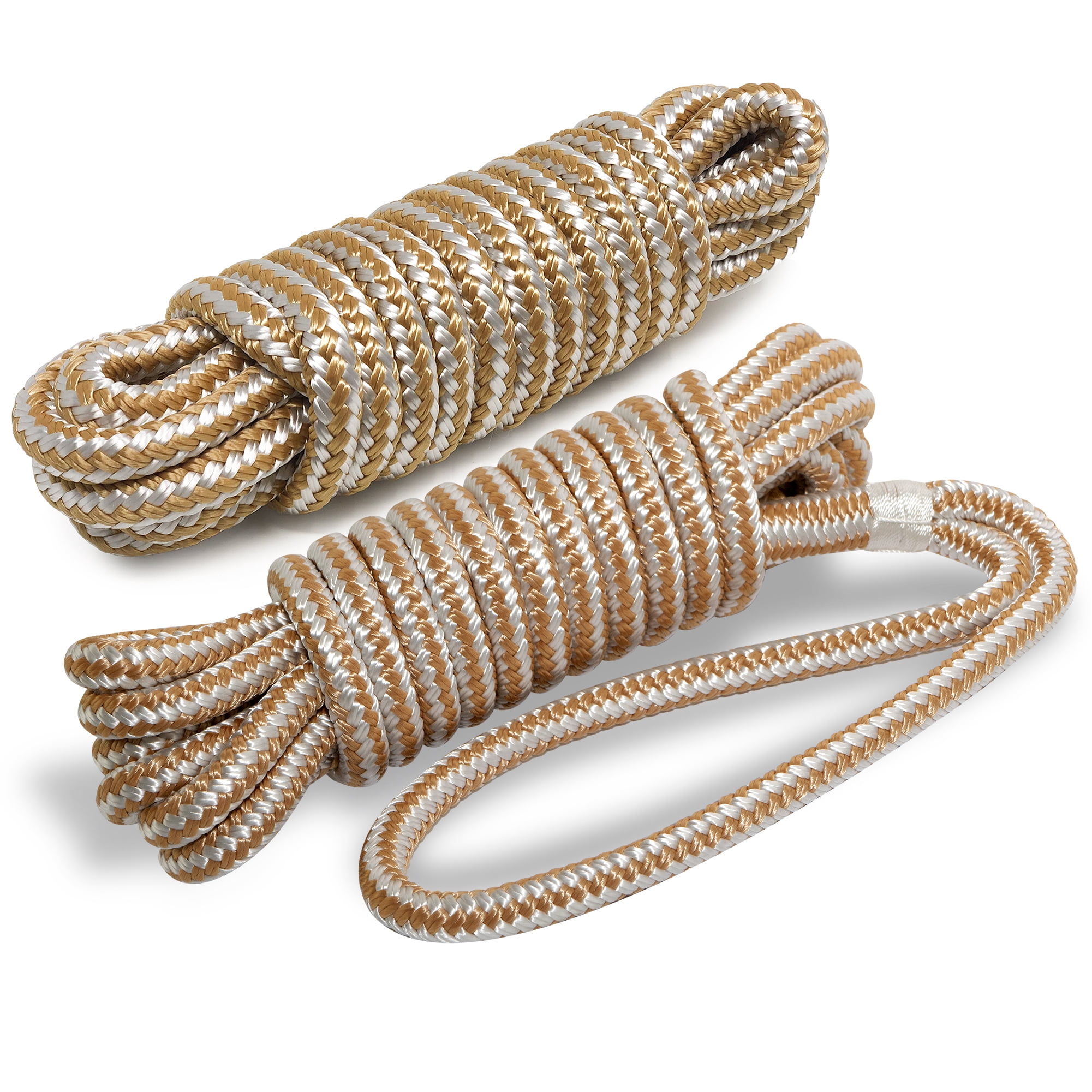 Five Oceans Dock Lines, 2 Pack 3/8 Inch x 15 Feet Marine Boat Docking ...