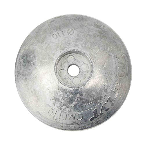 Five Oceans FO4172 Aluminum Alloy Rudder/Trim Tab Disc Anode, 4-3/8 inches (110mm)
