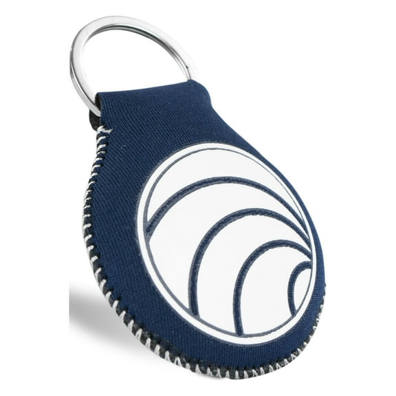 Five Oceans Floating Neoprene Keychain, Navy Blue - FO4495
