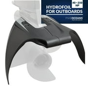 Five Oceans Hydrofoil, Hydrofoil for Outboard Motor, Hydro-Stabilizer Fins for Outboards and Stern Drive, for Motors at a Horsepower Range of 40-250HP, Black - FO4469